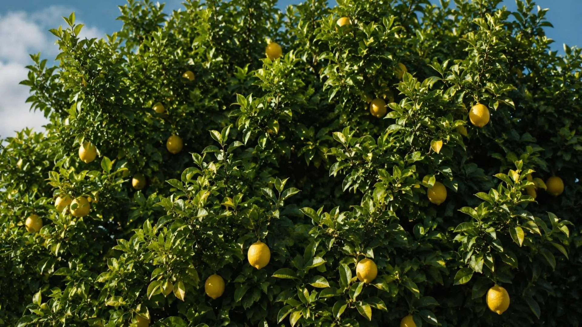 Dalında olgunlaşmış Lamas limonları